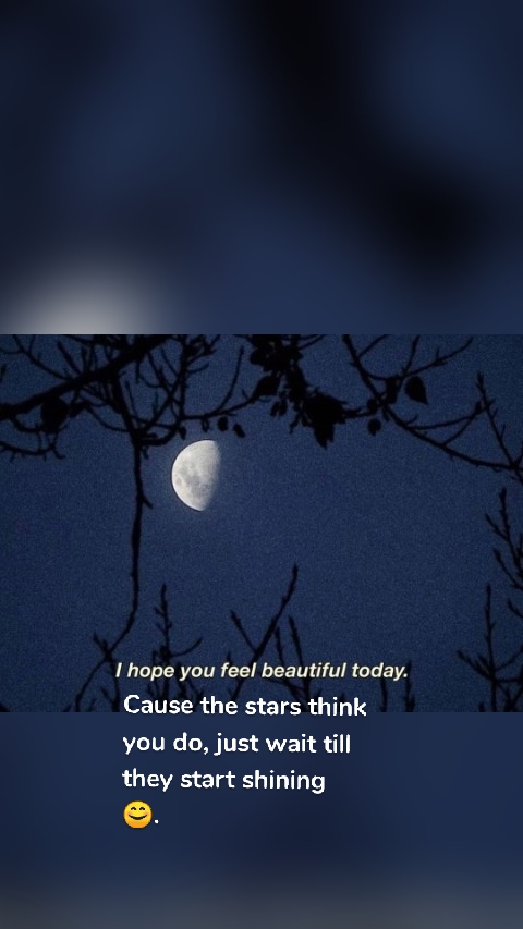 Cause the stars think you do, just wait till they start shining 😊.